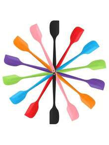 1pc/2pcs Macaron Color Silicone Spatula, High Heat Resistant One-Piece Seamless Scraper, For Baking And Easy To Clean - Multicolor - View 6