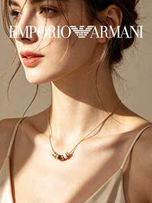 Armani EGS2424221 項鍊 女款日常派對珠寶 - 黑與白 - 查看 4