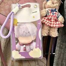 10/15cm Plush Doll Storage Bag, PVC Transparent Doll Display Bag, LABOBO Display Bag, SP Doll Transparent Bag, Ita Bag, Plush Storage Bag, Transparent Storage Box, With Keychain, Suitable For Anime Cartoon Dolls, Fan Merchandise[Bag + Keychain Only] - Multicolor - View 5