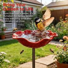 1 Stück bunter Blumen-Vogelfutterspender - dekorativ und praktisch! Mit einem auffälligen Blumendesign, das in Ihrem Garten oder auf Ihrem Rasen hervorsticht, dient er sowohl als Dekoration als auch als praktischer Vogelfutterspender. Wetterfest und langanhaltend, bringt dieser Vogelfutterspender Vitalität in Ihren Garten, lockt schöne Vögel an und schafft einen Outdoor-Freizeitbereich - ein Muss für Gartenliebhaber - Mehrfarbig - Übersicht 5