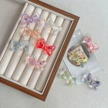 Acrylic Transparent UV Color Fat Bow Bead DIY Jewelry Mobile Phone Chain Keychain Production Accessories Materials - Multicolor - View 7