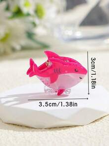 1pc Cute Ocean Animal Hair Clip, Cartoon Crab, And Starfish Design Hair Clip, Acrylic Non-Slip Hair Clip, Suitable For Women And Girls, Sweet Daily/Beach/Vacation Hair Accessory - Multicolor - View 5