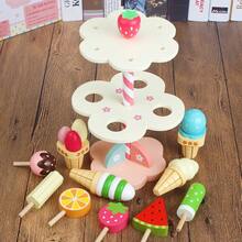 1pc Color Box Packaged Ice Cream Stand Toy, Suitable For Role Play With Companions, Develops Hands-On Ability And Logical Thinking, Parent-Child Interaction Toy, Perfect Gift For Birthday/Christmas/Halloween - Multicolor - View 6