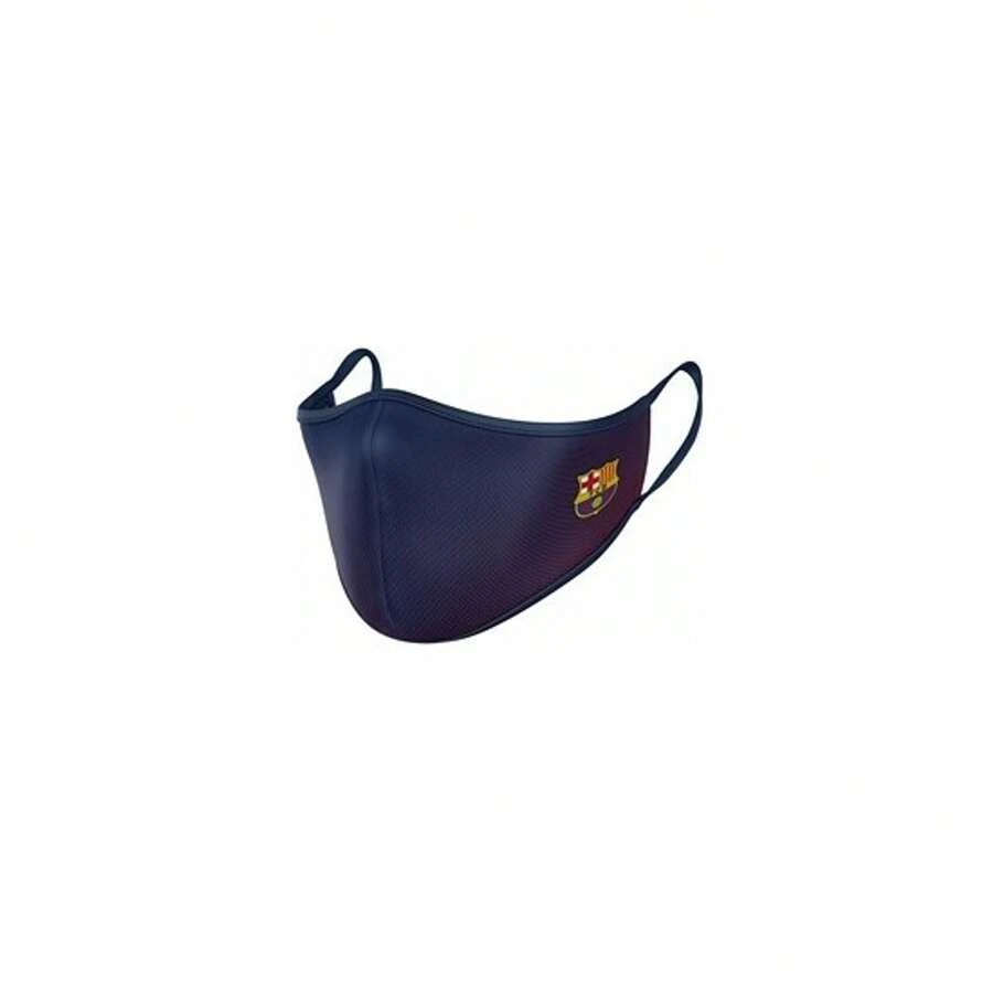 | Reusable Adult Mask FC Barcelona Fields, Official License, Adult And Child, Comfortable Fit With Ear Support, Soft And Breathable Fabric, Daily School And Sports Use - View 1