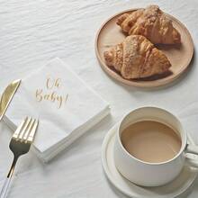 100pcs/Bag Baby Shower Happy Birthday Tabletop Decoration Disposable Napkins Suitable For Baby Shower, Gender Reveal Party, Birthday Party, Baby Gift Party - View 2