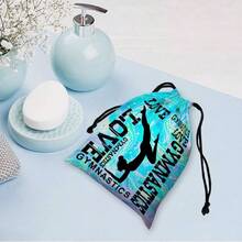 Bolsas de agarre con cordn para mujer, bolsa de regalo con cordn, bolsa de almacenamiento para deportes y fiestas, Gimnasia 2, Talla nica - inicial - Ver 5