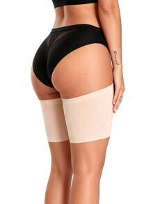 1pc New Seamless Anti-Chafing Anti-Slip Thigh Sleeve, Breathable Anti-Friction Thigh Guard, Elastic Skin-Friendly Thigh Band Suitable For Running, Dancing, Cheerleading, Yoga, Camping, Work, Prevents Rubbing And Friction, Comfortable Anti-Friction Thigh Protective Sleeve - Multicolor - View 6