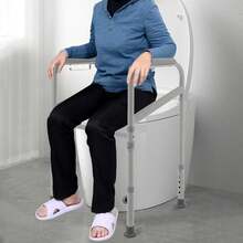 Toilet Frame Support Standing Aid Elderly Disabled Safety Grab Handle Adjustable - As Shown - View 3