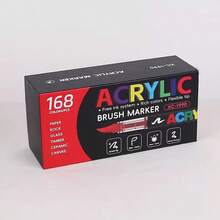 288/168/120/72/60/48/36/12PCS Direct Liquid Acrylic Marker Set, Multi-Color Soft Tip Watercolor Pens, Painting, Art, Anime, Art Supplies, Office Stationery, Marker Pens, Outline Pens, Halloween, Christmas Gifts, Birthday Gifts - Direct-liquid Acrylic Marker (upgraded Version) - View 10