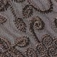 Chocolate Brown Floral Pattern