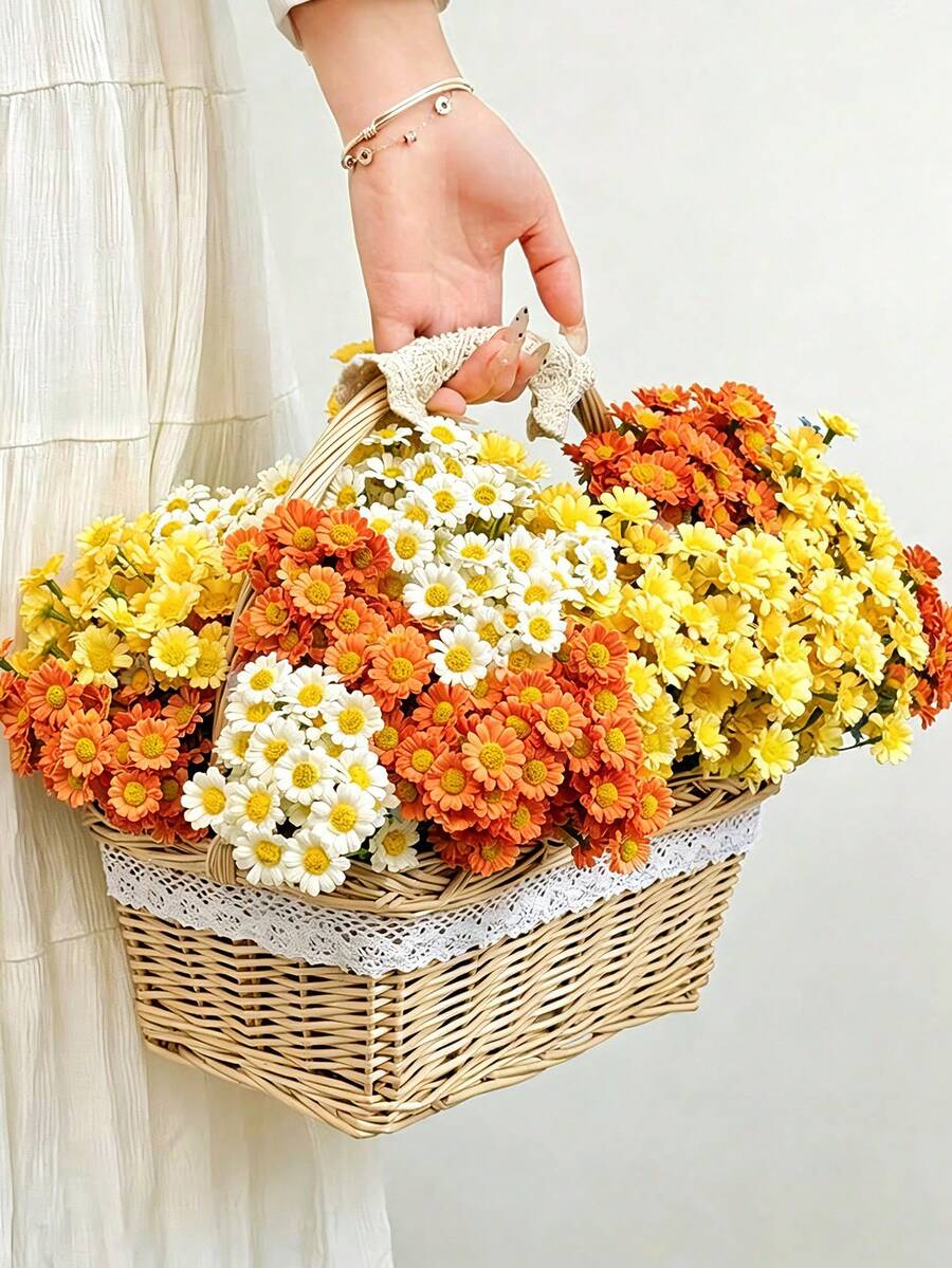 1/12/24 piezas Margarita artificial, Margarita falsa, Ramo de margaritas realista, Flores silvestres falsas, Adecuado para decoración de otoño, Decoración de fiesta (Jarrón no incluido), Día de San Valentín, Día de la Madre, Decoración del hogar, Decoración de la habitación, Boda, Decoración de boda, Decoración de la sala de estar, Regalo de cumpleaños, Regalo de graduación, Decoración exterior, Centro de mesa, Decoración de jardín - multicolor - Ver 1