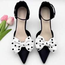 2pcs New Detachable Handmade Fabric Bow Shoe Clips Decor Accessories For High Heels And Sandals Fashion Shoe Flowers - Multicolor - View 14