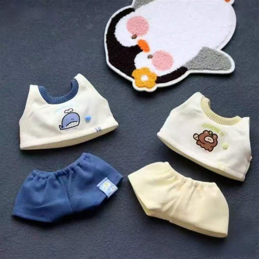 10cm/20cm 娃娃服裝套裝系列,娃娃換裝套裝,組合套裝,娃娃配件,絨毛娃娃服裝,名人粉絲周邊娃娃服裝,適合14歲以上青少年和名人粉絲,派對禮物,生日禮物(不含娃娃) - 彩色 - 查看 1