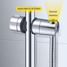 1pc Adjustable ABS Replacement Handheld Shower Head Slider Holder Bracket, Universal Shower Lift Rod Fixing Base - Mid-interval - View 5