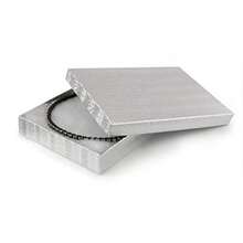 Silver Foil Cotton Filled Jewelry Box #75 by Jewelry Displays and Boxes - Plateado - Ver 3