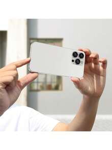 3pcs Silver Camera Lens Protector For IPhone 17 Pro Max, Shockproof & Scratch-Resistant, Compatible With Phone Case, Easy Installation, 9H Tempered Glass, Camera Protection Accessory, Compatible With 17Promax/17Pro/17Air/16Promax/16Pro/16plus/16/15/14/13/12/11, Phone Accessory, Suitable As Mother's Day, Anniversary, Birthday Gift For Family And Friends - Silver - View 3