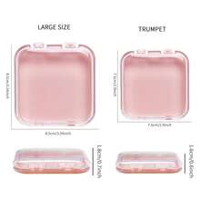 Caja de almacenamiento de arte de uñas con adhesivo de doble cara, caja de almacenamiento y exhibición de puntas de uñas transparente a prueba de polvo, herramienta portátil de almacenamiento de accesorios de uñas - Multicolor - Ver 6