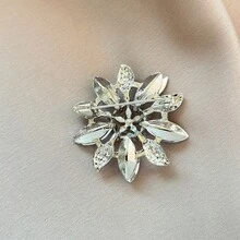 1pc Elegant Zinc Alloy Flower Brooch For Women, Suitable For Daily Wear In Spring, Summer, Autumn And Winter - Multicolor - View 6