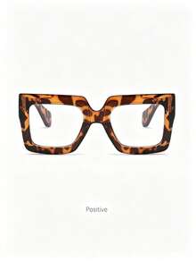 1pc Multifunctional Square Frame Reading Glasses For Women, Elegant & Fashionable, Suitable For Travel Accessories And Daily Outfits - Clear - View 5