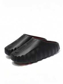 1 Pair Men's Sandals Unisex EVA Massage Slippers 2026 Outdoor New Casual Sports Slippers Couple Fashion Beach Shoes Couple Shoes Men Slippers Women Slippers Suitable For Daily Outings Walking Beach Seaside Play 36-47 Bathroom Slippers Suitable For Spring Summer Autumn Winter - Black - View 9