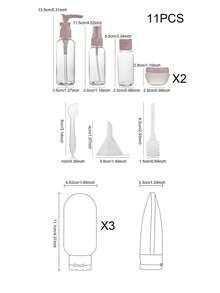 Travel Bottles For Toiletries With Leakproof Design Refillable Spray Bottles For Women And Men Toiletries Containers For Shampoo Body Wash Lightweight Toiletries Containers For Beach Cruise Flight Personal Back To School Travel Essentials Accessories - Multicolor - View 11