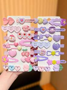 28/14pcs Multi-Color Capybara Hair Clips Suitable For All Occasions, Cute Girls Hair Clips - Multicolor - View 4