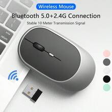 Wireless Mouse Dual-Band Bluetooth 2.4G Portable Silent Ergonomic Mouse Gaming Mouse Suitable For Laptop Tablet Notebook Phone Office - View 6