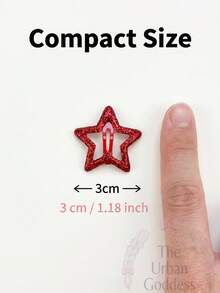 Non-Slip Hair Clips, 3cm Red & Pink Decorative Hair Clips For Daily And Party Hairstyles, Hair Accessories Set, Hair Clips, Hair Styling Tools, Bun And Hair Clips (50pcs/20pcs/10pcs/5pcs),Hair Slide - Red - View 2