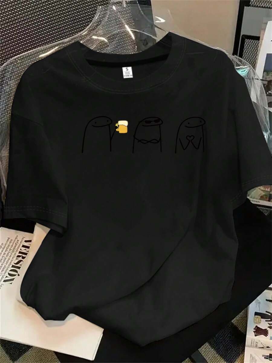 Halloween Graphic T-Shirt - Black - View 1