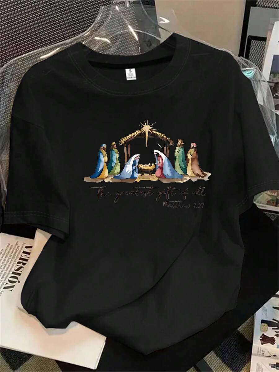 Halloween Graphic T-Shirt - Black - View 1