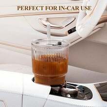 Yesotol 20 Oz Glass Tumblers, Iced Coffee Cups With Lids And Glass Straws, Thickened Wall Ribbed Glass Cups, Ideal For Smoothies, Cocktails, And Juices – Vintage And Durable Drinkware – 4 Pack Coffee Bar Essentials Dessert Cups Cups With Lids And Straw - 羅紋-4pack - 查看 5