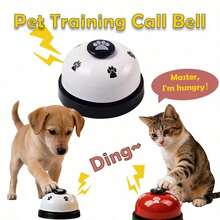 1 Set Pet Intelligence Training Bell, Metal Sounding Call Button With Dog Paw Print Design, Cute Ins Style Paw Print, Clear And Pleasant Sound, Not Harsh, Essential For Dog Training, Potty Training, Communication And Meal Calling For Cats And Dogs - Multicolor - View 4