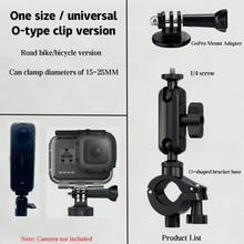 Giá đỡ xe đạp xoay 360 độ dành cho camera hành trình, camera gắn trên xe, phụ kiện xe đạp và xe máy, phù hợp với dòng Insta360/ Series/Pocket Series/Action Series và các camera thể thao khác có lỗ vít 1/4". - Xem 14