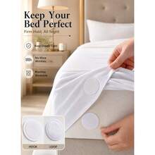 12 Pairs Double Sided Gripper, Reusable Anti-Slip Tape For Rug, Tablecloth, Sofa Cover, Curtain & Bedspread, No Residue, Repositionable - 12 Pairs - View 3