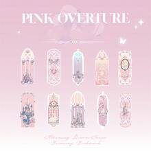 10pcs/Pack Pearlescent PVC Bookmarks. Dreamy & Soft Theme. Sparkling Castle & Butterfly Patterns. High-Quality Appearance, Ideal As Fresh Reading Markers And Bookmarks. Perfect Gift And Holiday Choice. Back To School Season. - Multicolor - View 5