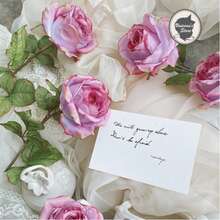 1pc/2pcs 1.8m Silk Fabric Large Peony Vine - White - View 11