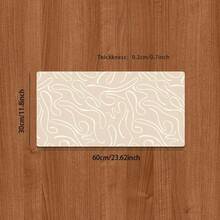 1pc Mouse Pad (Light Brown Smooth Curve Pattern) Durable Extra Large Non-Slip Rubber Desk Mat, Gaming Office Accessory Home Multifunctional Rectangular Esports Keyboard Pad, - Full Desk Coverage - PC Accessory - Laptop Mouse Pad | Student Supplies | Esports Gear | Office Accessory Perfect Holiday Gift - Light Brown Smooth Curves - View 9