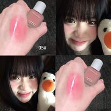HERORANGE Rubor Líquido Hidratante Multiusos Difuminable Suave Radiante Rosa Juvenil y Delicado a Prueba de Transferencia Uso Dual Ojos & Mejillas Cosmético Regalo Perfecto de Navidad & Cumpleaños Belleza Diaria - Multicolor - Ver 14
