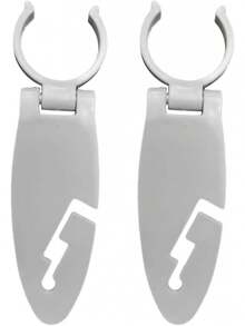 Universal Paddle Board Fin Clips, 2 Pack Adjustable Surfboard Fin Fixing Buckles, Durable Clamps, Practical Accessories For Water Sports & Kayak - White - View 4