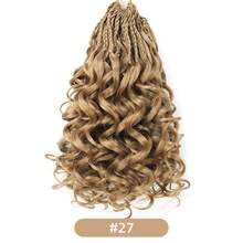 8-12inch Short Curly Crochet Hair For Women, Pre Twisted Pre Looped Synthetic Braiding Hair Extensions - Multicolor - View 18