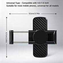 Equipped With 8 Powerful Magnets For Stable And Non-Wobbling Support, Compatible With 4-7 Inch Smartphones, Suitable For Gym Equipment, Golf Carts, Refrigerators, Offices And Other Scenes,Bedroom Room Decor,Back To School - Black - View 4