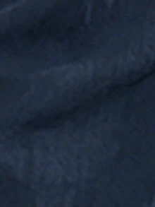 男士度假兩件套休閒穿搭，老錢風紋理布料純色領鈕扣襯衫，鬆緊腰短褲，寬鬆版型中性白色亞麻，適合丈夫 - 藏蓝色 - 查看 8