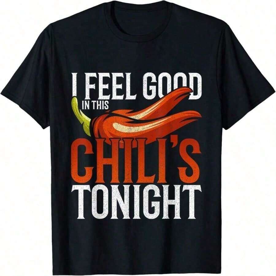 Funny Chili Cook Off Kitchen T-Shirt - Black - View 1