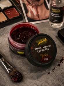 Artificial Blood Fake Red Professional Makeup SFX Decoration Halloween Costumes Cosplay Horror Realistic Effect For Parties And Events - 150g Coagulated - View 4