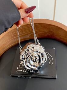 New Acrylic Mini Bag Fashion Evening Bag Chain Shoulder Crossbody Bag - Silver - View 12