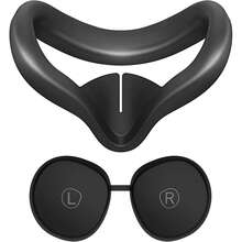 Silicone Face Pad With Lens Protector For MetaQuest 2/Quest 3/Quest 3s Standard Face Interface, VR Face Mask, Quest 2 Accessory, Silicone Cover Only - View 13