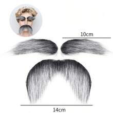 1pc Halloween Realistic Fake Beard, Holiday Party Big Beard Costume Decoration - Multicolor - View 5