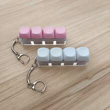 Mini Portable 4-Key PC Mechanical Keyboard Stress Relief Gift - Creative Keyboard Keychain And Fidget Press Toy, Soothing And Relaxing. Multiple Colors Available, Perfect Gift For Him. - Multicolor - View 11