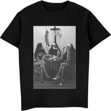 1 Piece OASIS Oasis Band, British Rock Brand, Short Sleeve T-Shirt, Literary Style, Urban, Heavyweight, Loose Fit, Personalized, For Men And Women, Summer, 180g, 100% Cotton. - 黑色 3 - 查看 1