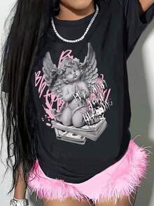 Women T-Shirts - [White] - View 6
